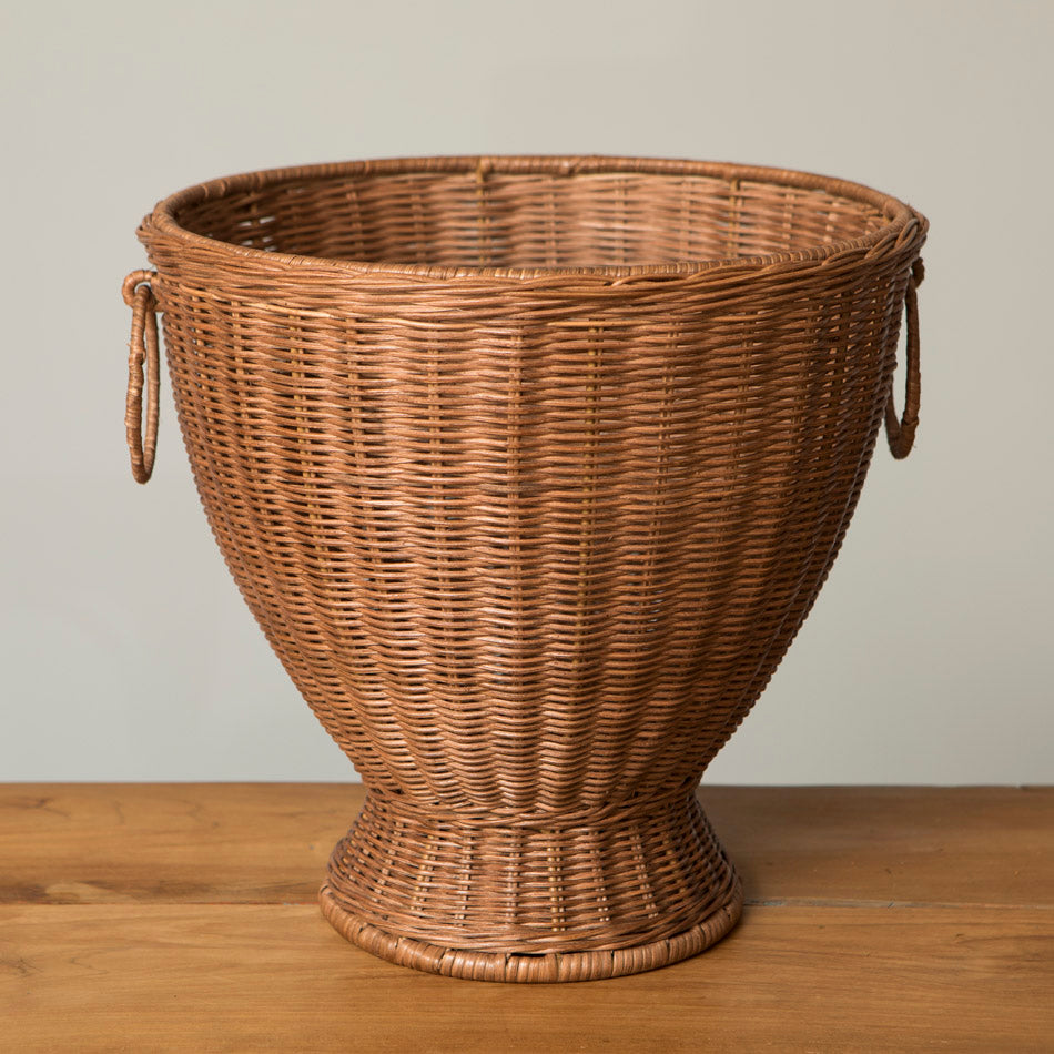 Jolene Rattan Vase Brown
