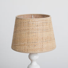 Load image into Gallery viewer, Cream Pipe Raffia Lampshade Small
