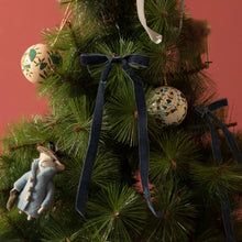 Load image into Gallery viewer, Velvet Longtail Bow Set - Blues
