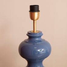 Load image into Gallery viewer, Edera Bobbin Table Lamp - Dusty Blue
