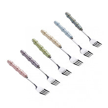 Load image into Gallery viewer, Perle Pastel Dessert Fork Set
