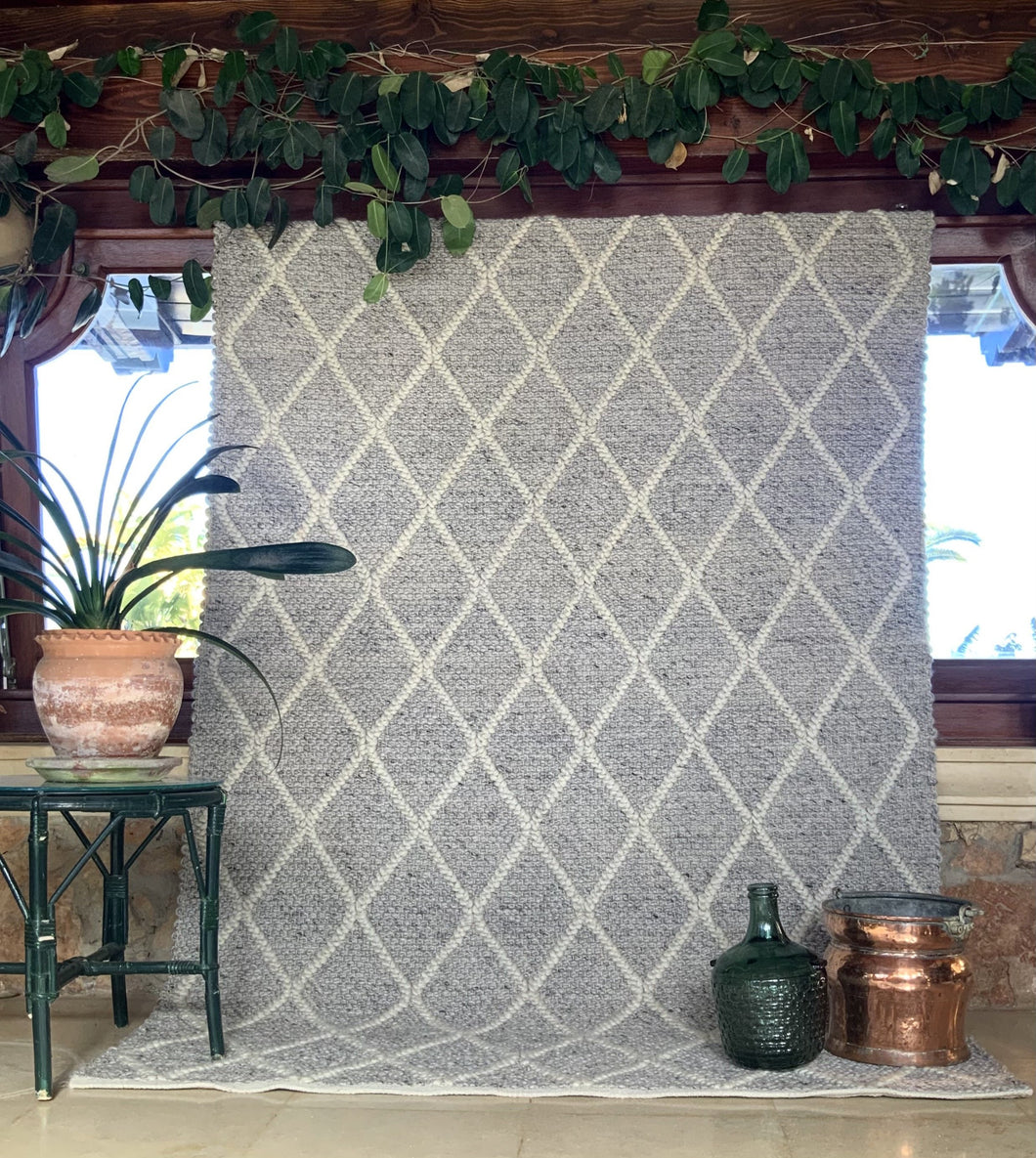 Indian Grey Storm Rug 150x240cm