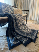 Load image into Gallery viewer, Blue &amp; White Jaipur Cotton Quilt - King
