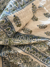 Load image into Gallery viewer, Carolina Blue Jaipur Cotton Quilt - Queen
