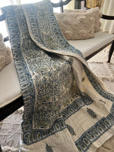 Load image into Gallery viewer, Carolina Blue Jaipur Cotton Quilt - Queen
