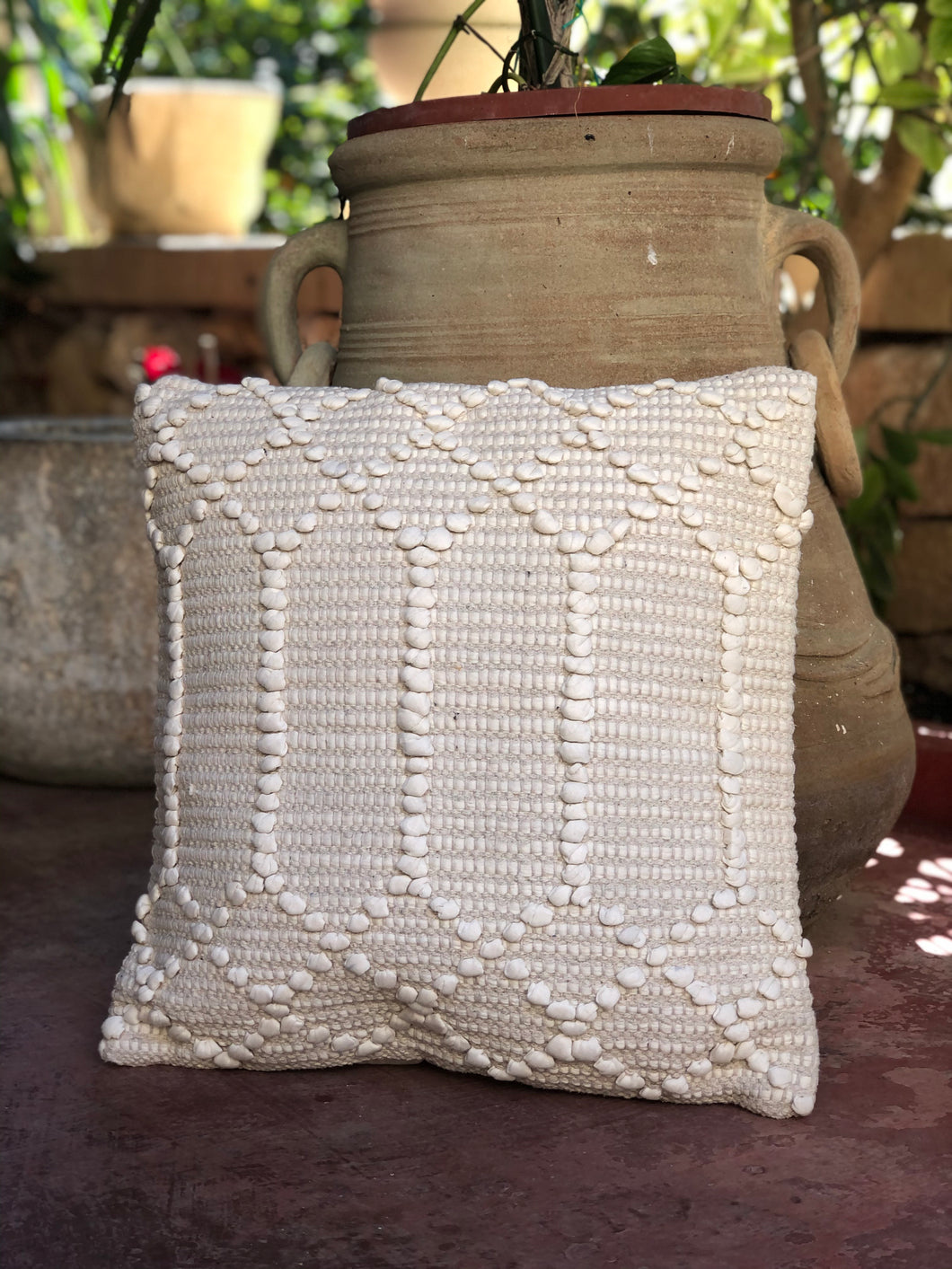 Indian Cream Cushion 45x45cm